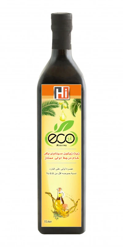 Eco healthy Sinai olive oil dark glass 1 liter