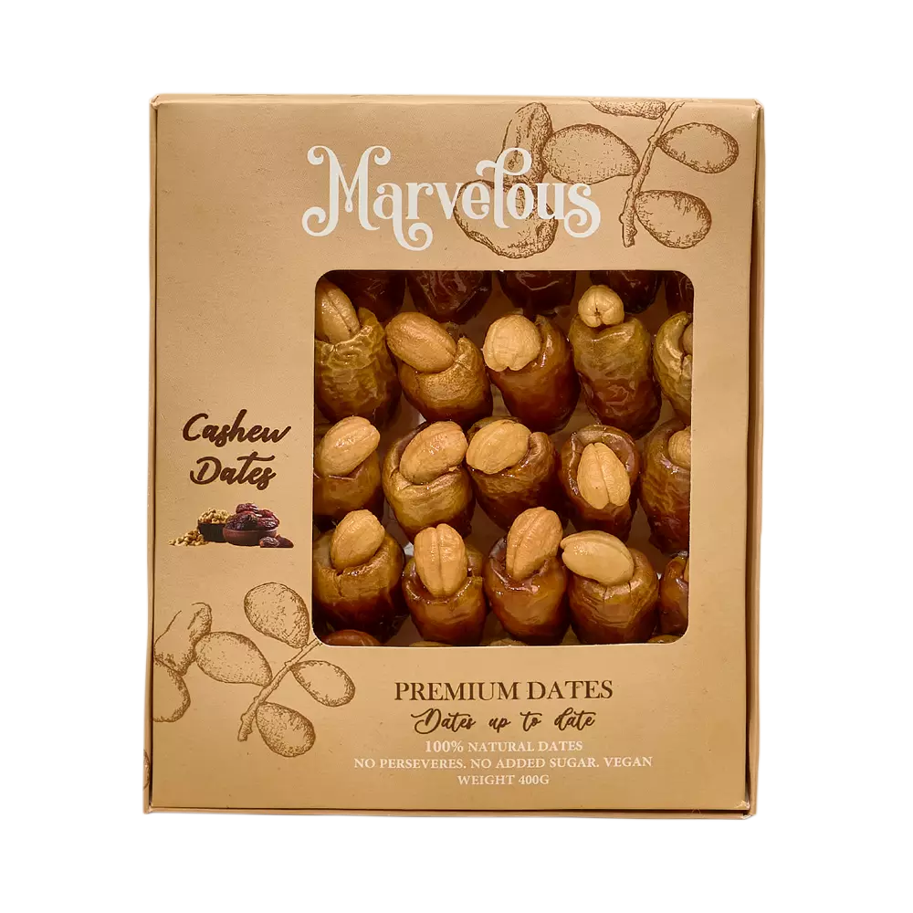 Marvelous cashews 400 grams per kilo package