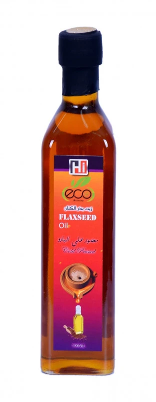 Eco Healthy Flaxseed Oil Dark Glass 500 ML