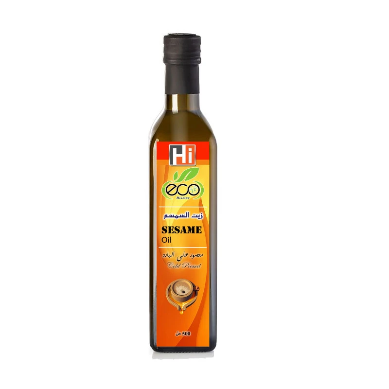 Eco healthy sesame oil dark glass 500 ml