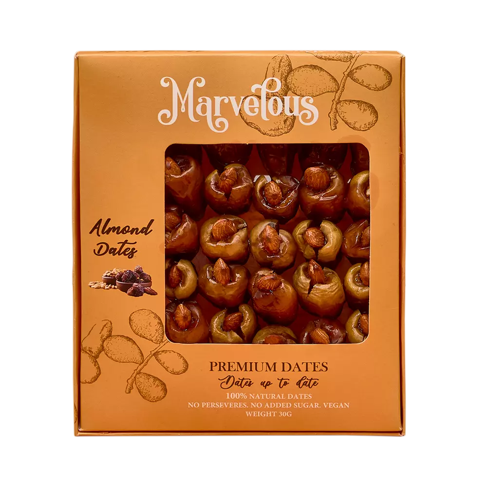 Marvelous with almonds (30 gm * 20 packages), 600 gm per kilo package